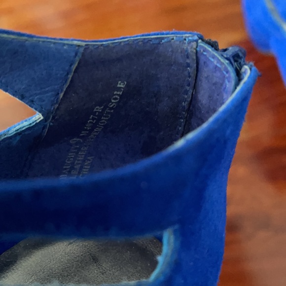 Chinese Laundry Blue Suede ‘Haughty’ Heels size 9 - Picture 6 of 12